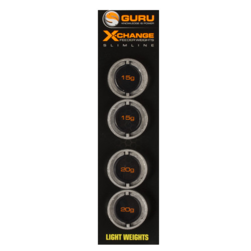 Guru Slimline X-Change Distance Feeder Weights Light spare pack