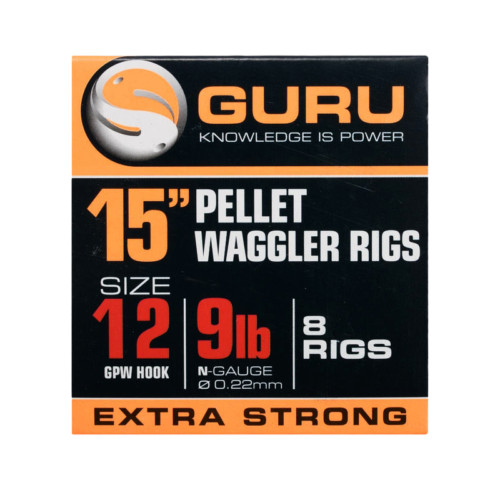 GURU BAIT BAND READY RIG 15" - 38cm (GRR013) - SIZE 12 - 9lb/0,22mm