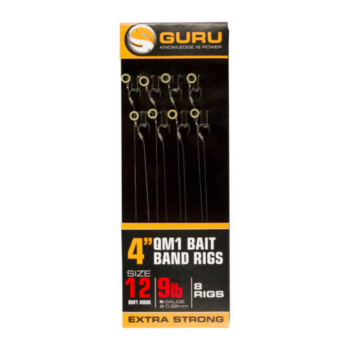 GURU QM1 BAIT BAND READY RIGS 4" -10cm (GRR033) - SIZE 12