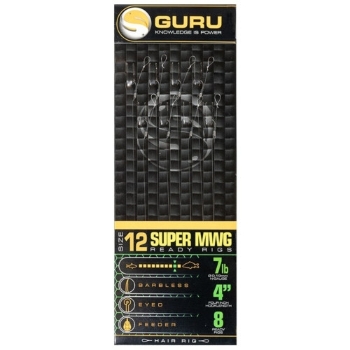 GURU SMWG STANDARD HAIR 4"SIZE 12 (0.19MM)