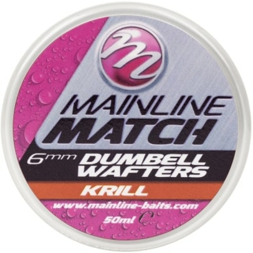 MAINLINE Match Dumbell Wafters 6mm - Red - Krill