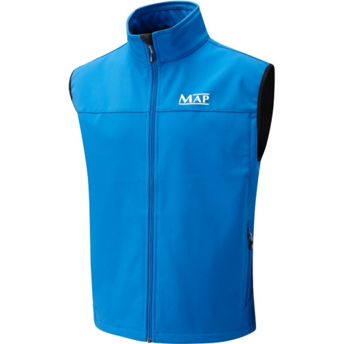 MAP MEDIUM SOFTSHELL GILET BLUE