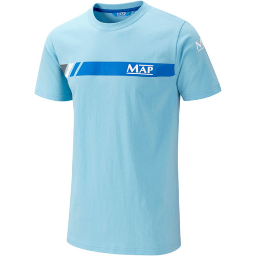 MAP GRAPHIC T-SHIRT SKY BLUE (T4106-) - XL