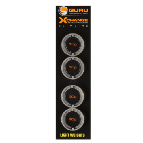 Guru Slimline X-Change Distance Feeder Weights Light spare pack