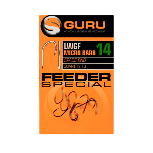 GURU LWGF FEEDER SPECIAL BARBED HOOK  (GLWGF) – SIZE 18