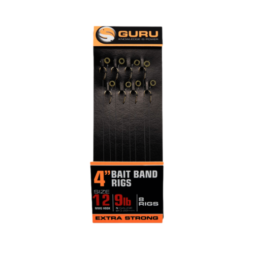 GURU BAIT BAND READY RIG 4″ -10cm (GR009) – SIZE 14 – 9lb/0,22mm