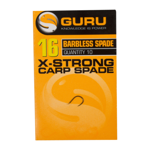 GURU EXTRA STRONG CARP SPADE HOOK  (GXS) – SIZE 16